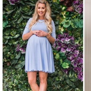NWT beautiful Light blue maternity dress!